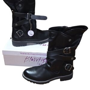 Blowfish Black Combat & Moto Boots